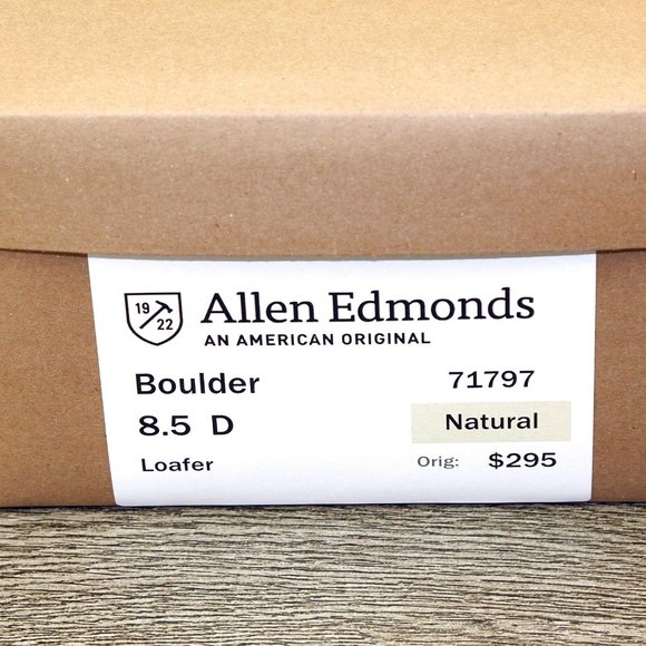 Allen Edmonds BOULDER 8.5 D Natural * add $15 new Cedar Trees main image 4